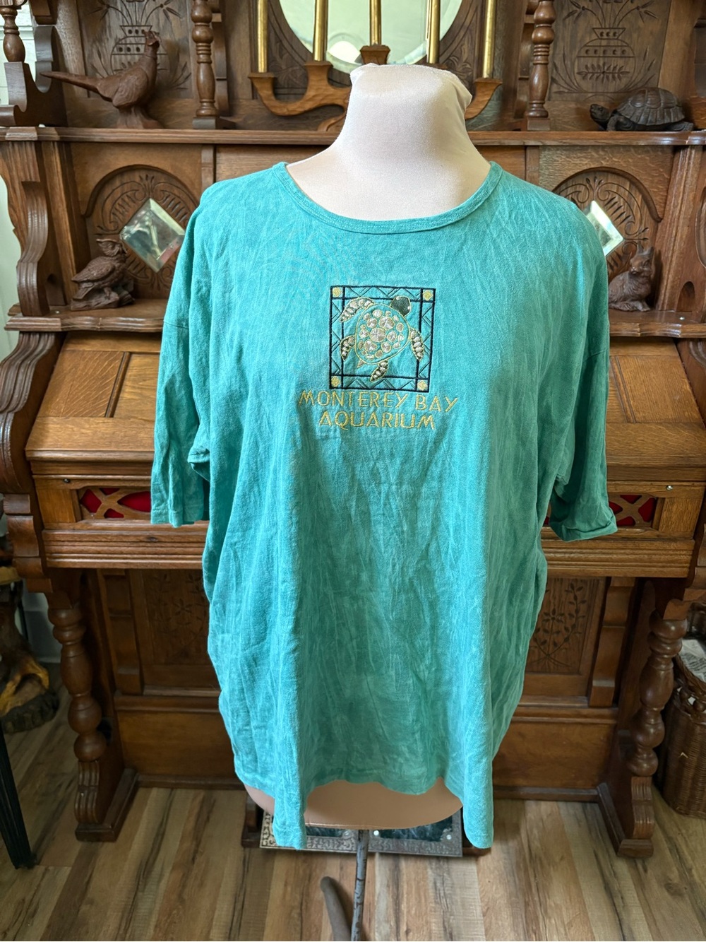 Monterey Bay Teal Green Short-Sleeve Women's T-shirt